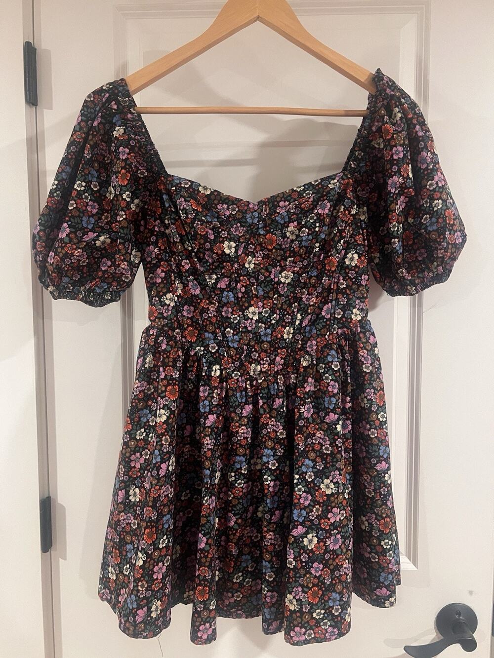 Buddy Love Romeo Puff Sleeve Floral Mini Dress - Daydream Size S